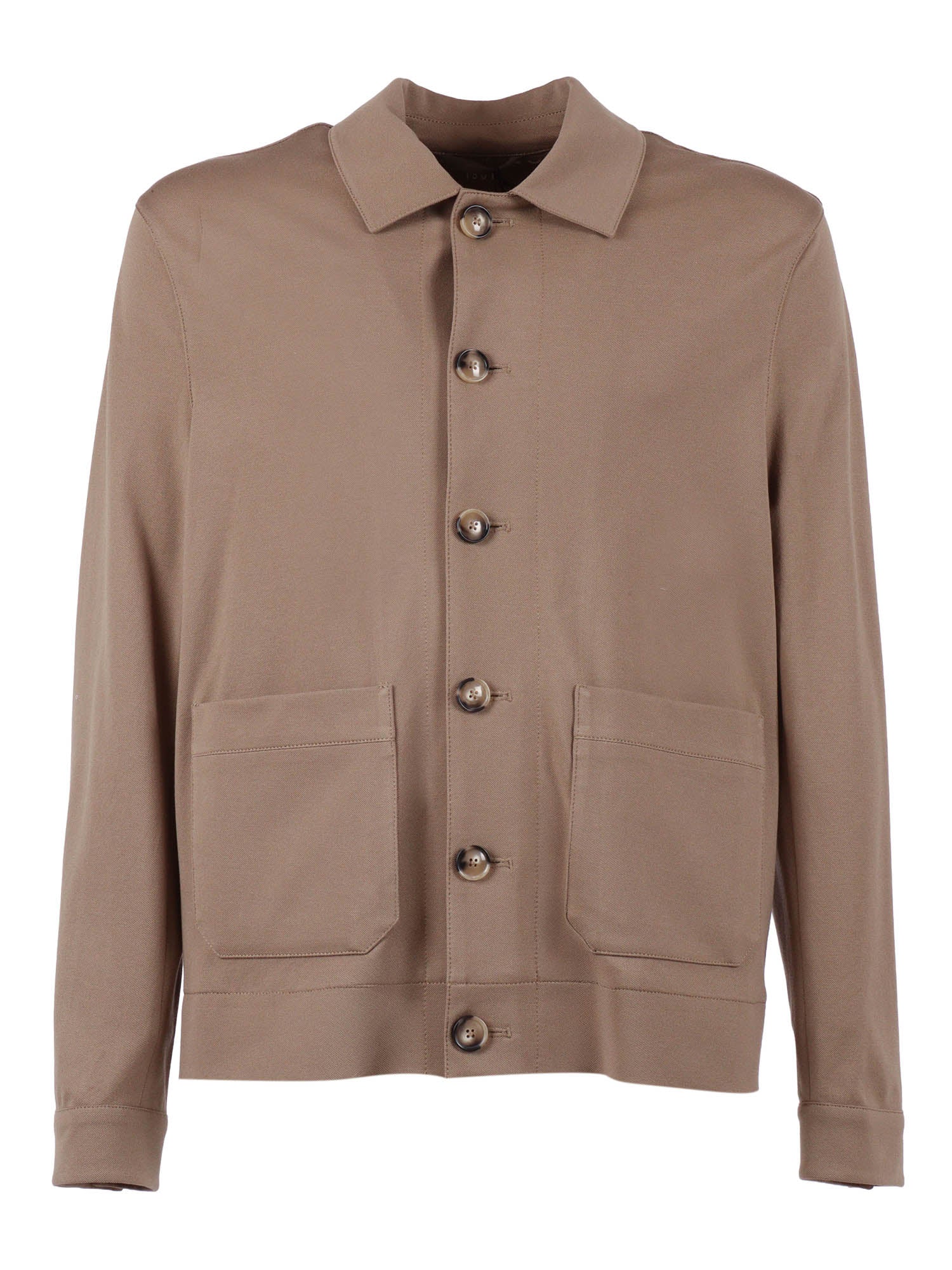 SHIRT J. PREMIUM P. Brown Cotton Elastane Jacket