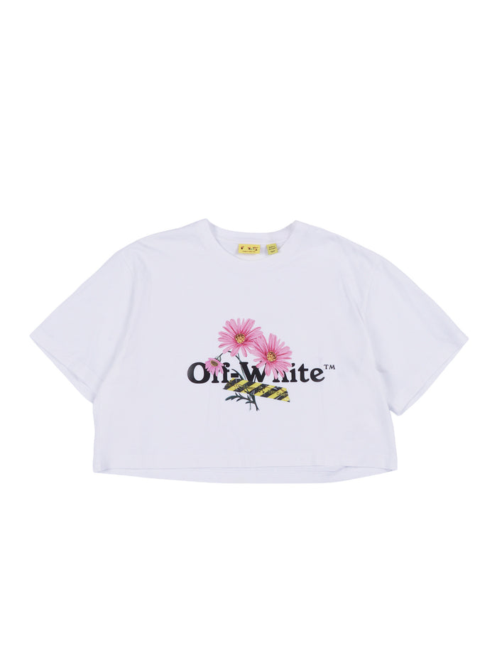 DAISY LOGO BOX TEE S-S White Cotton Shirt