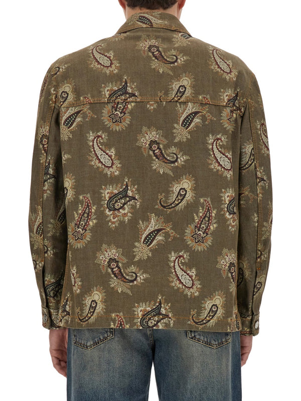 Paisley Print Shirt Multicolour Cotton