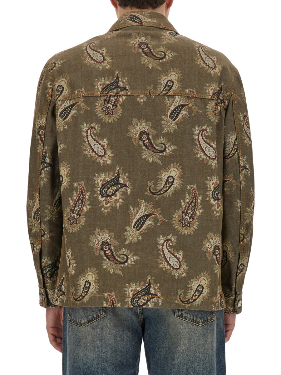Paisley Print Shirt Multicolour Cotton