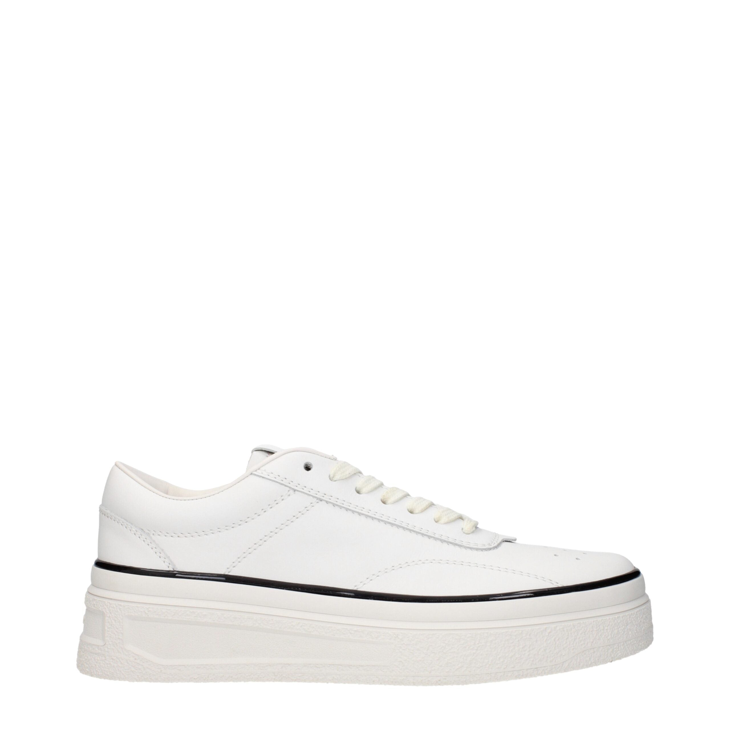 Jil Sander Leather sneaker in white