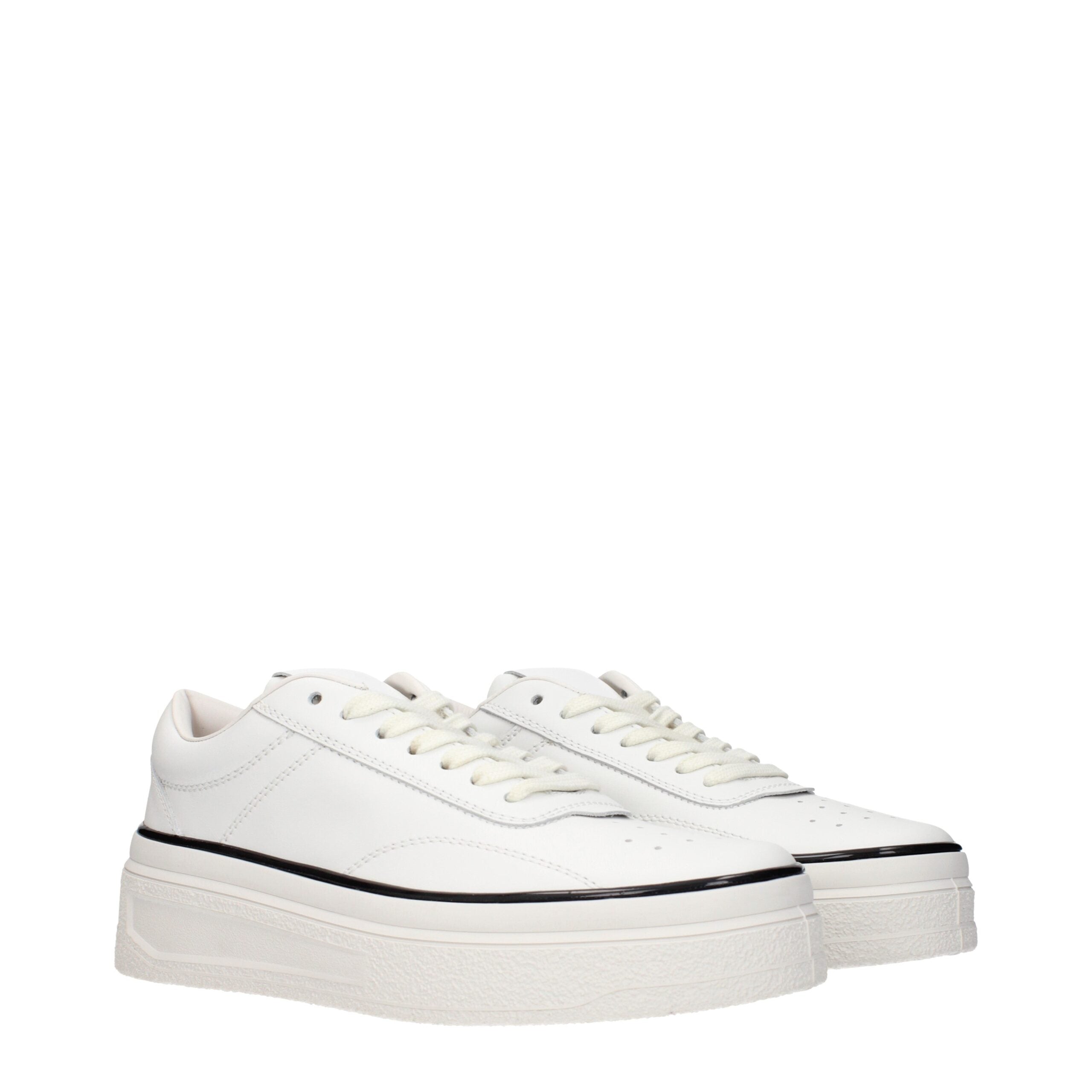 Jil Sander Leather sneaker in white — view 2