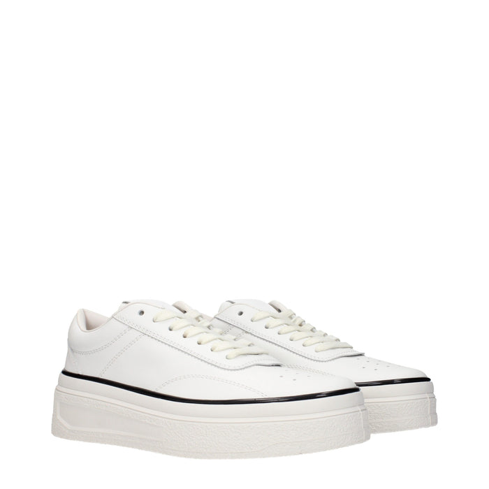 Jil Sander Leather sneaker in white — view 2