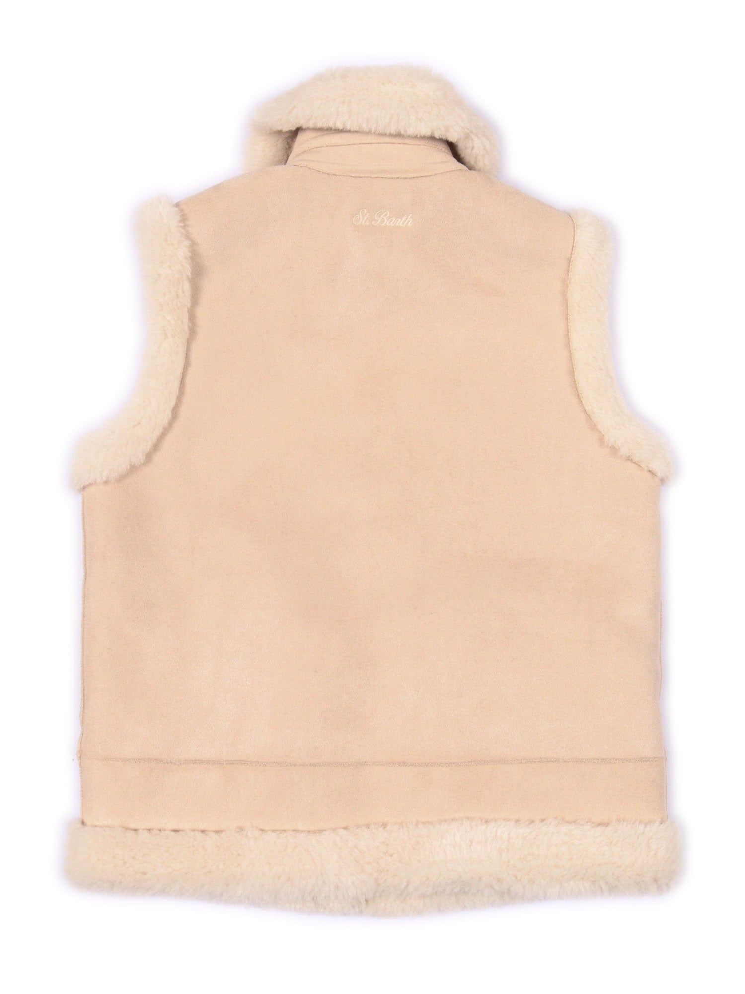 HESKETH JR SHEARLING-TEX EMBROIDERY 10 Pink Polyester Vest