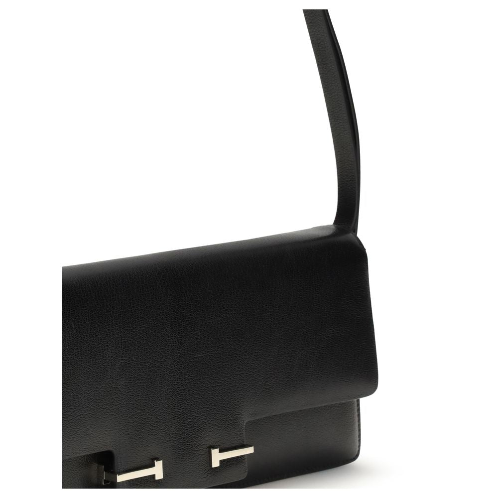 Black Calf Leather Bos Taurus Shoulder Bag