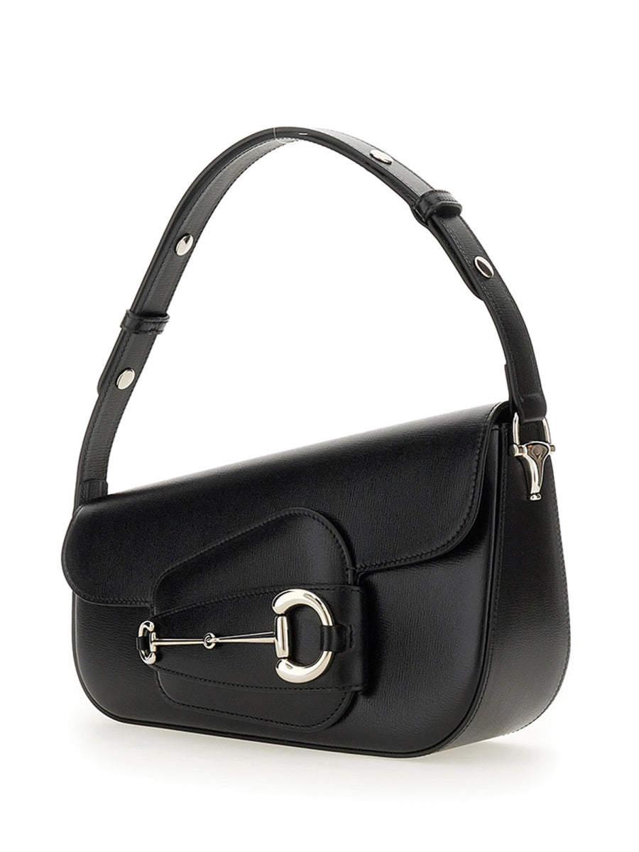 Shoulder Bag Horsebit 1955 Black Calfskin Handbags