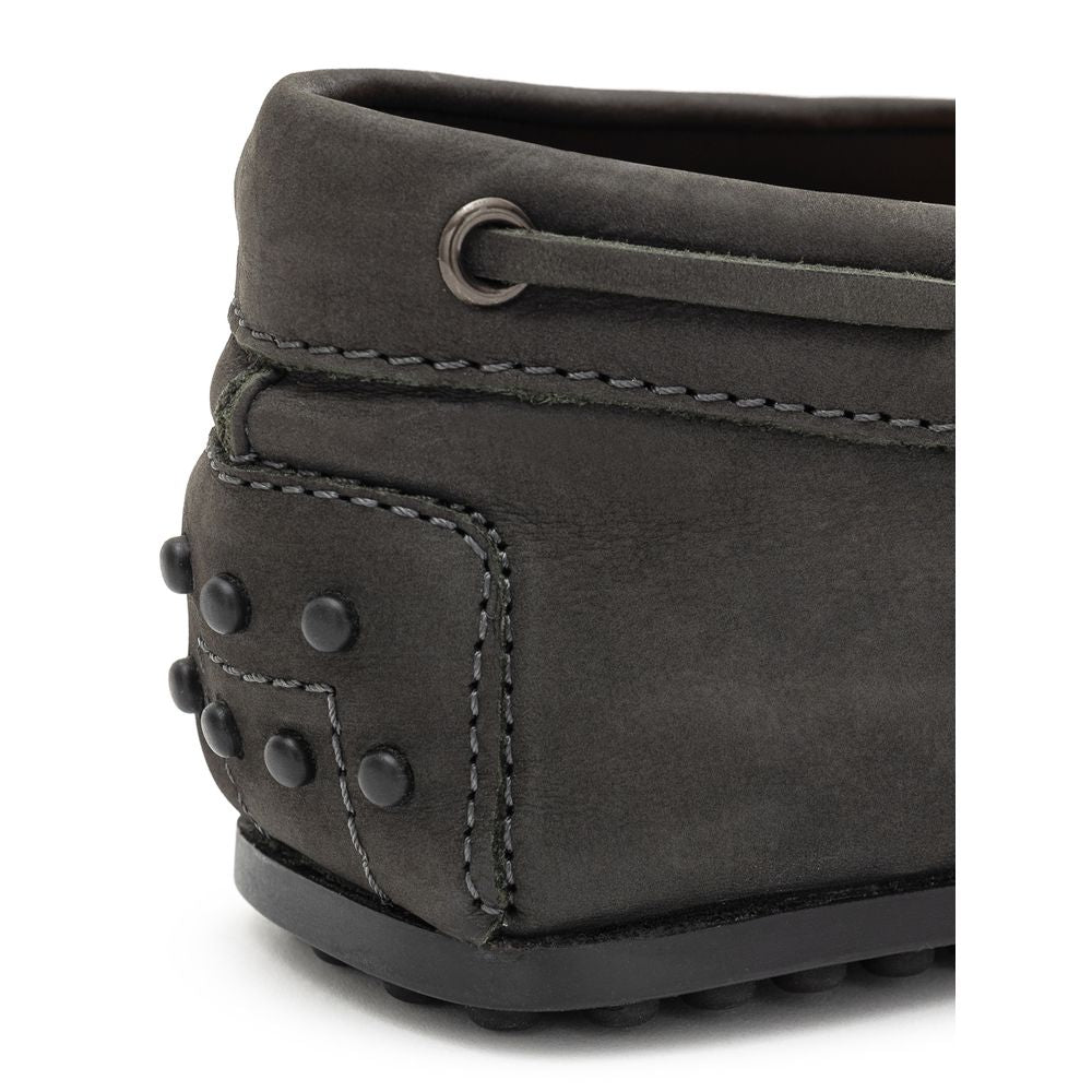 Tod's Nubuck leather loafer in gray — view 6