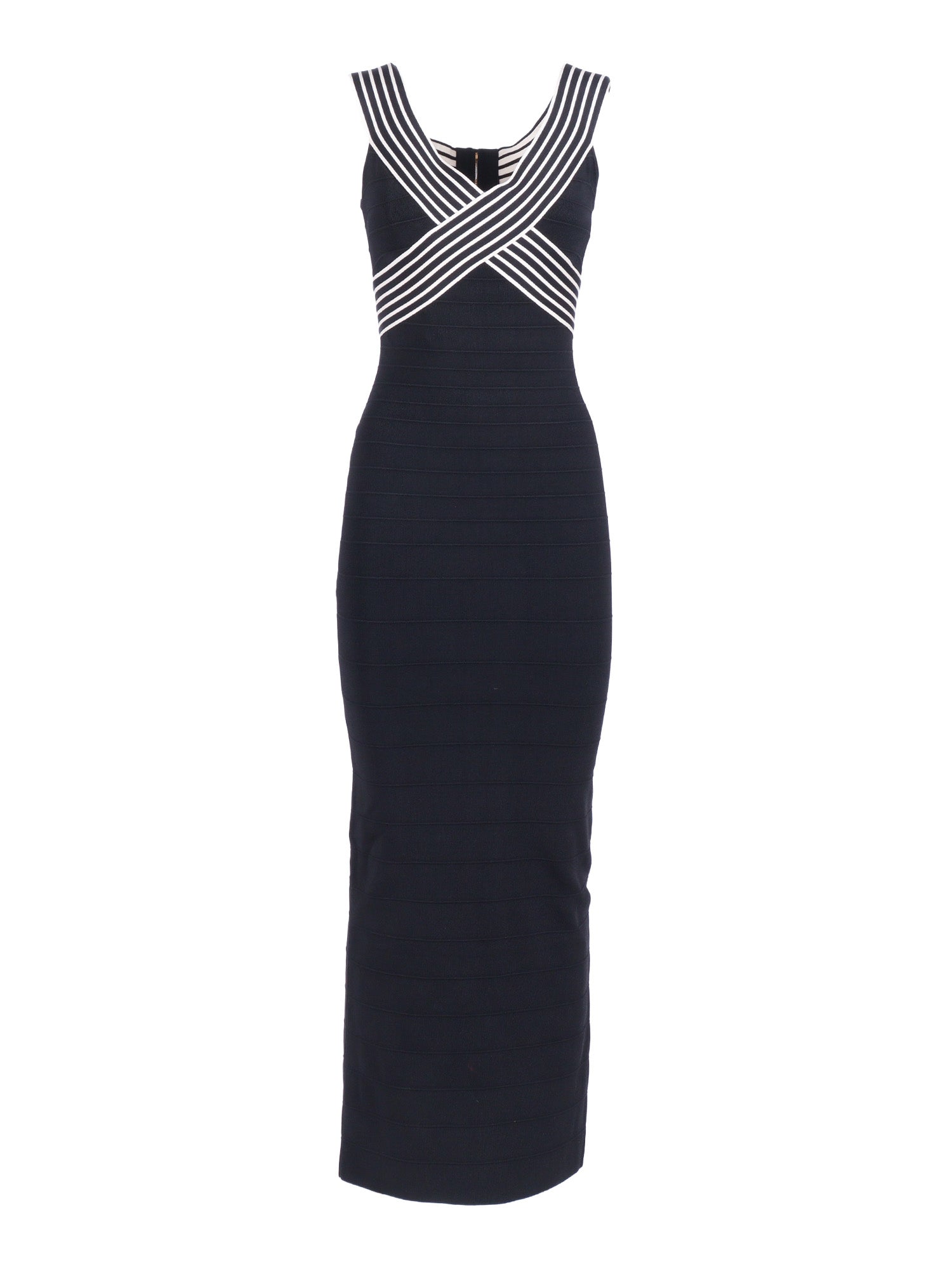 KNIT DRESS Blue Viscose Polyamide Midi