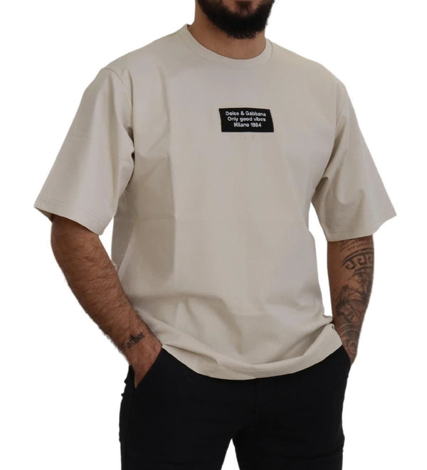 Dolce & Gabbana 59% Cotton t-shirt in ivory