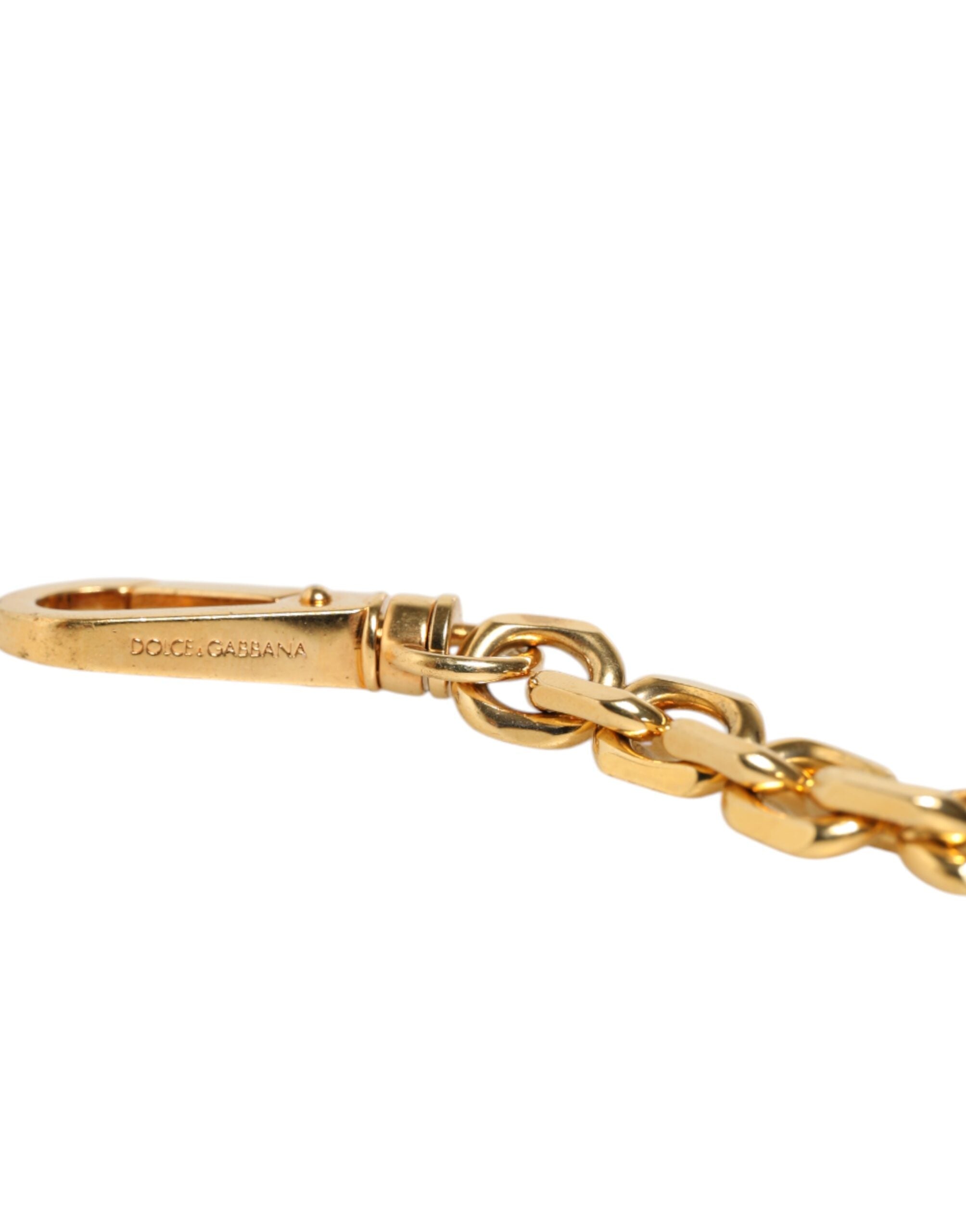 Black Leather Gold Chain Bag Accessory Shoulder Strap Real Brass+plastic+40lf