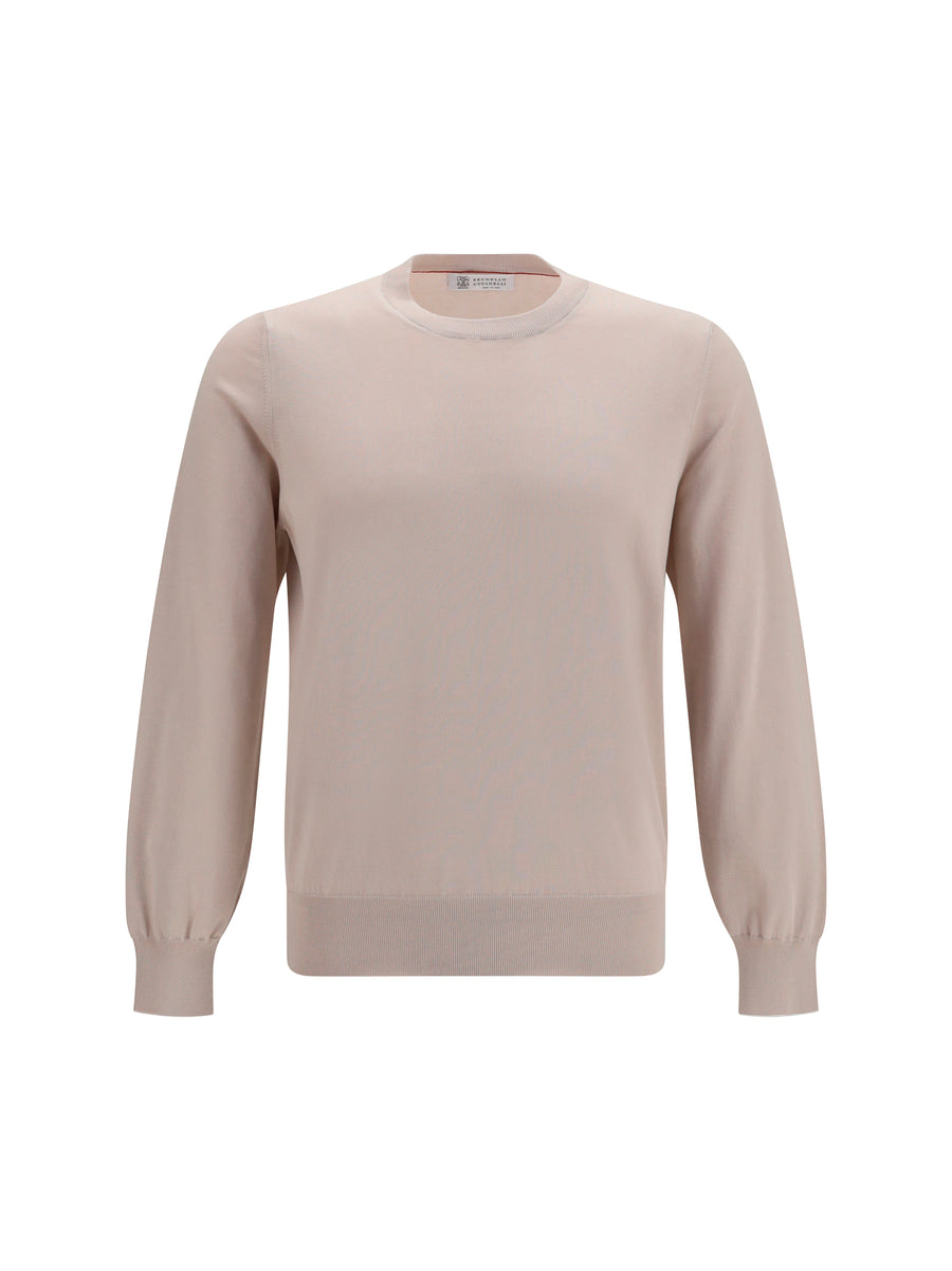 Brunello Cucinelli 100% Cotton sweater in beige