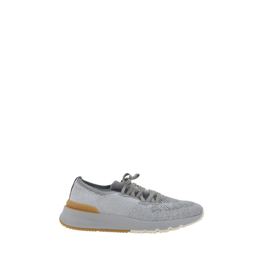 Brunello Cucinelli UPPER 89% Cotton 1% Elastane sneaker in gray