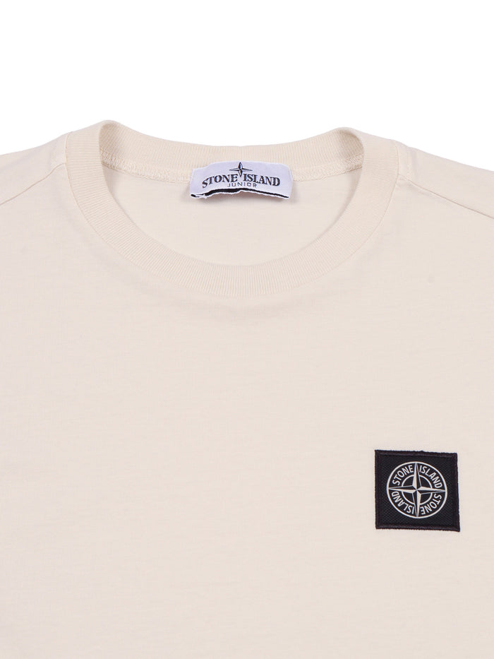 T-Shirt M-C Beige Cotton Short Sleeves