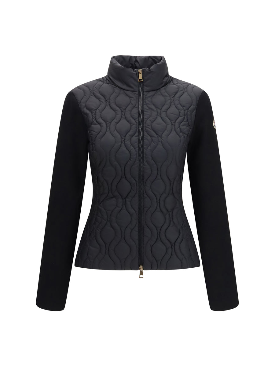 Cardigan Cotton Padded Black