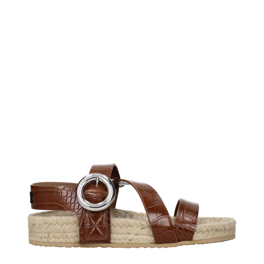 Stella McCartney Eco leather sandals in brown