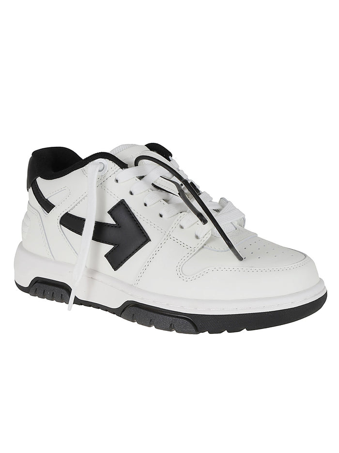 Out Of Office Calf Leather White Calzature