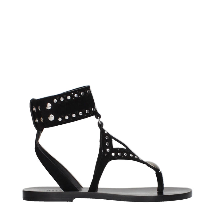 Isabel Marant Suede sandal in black