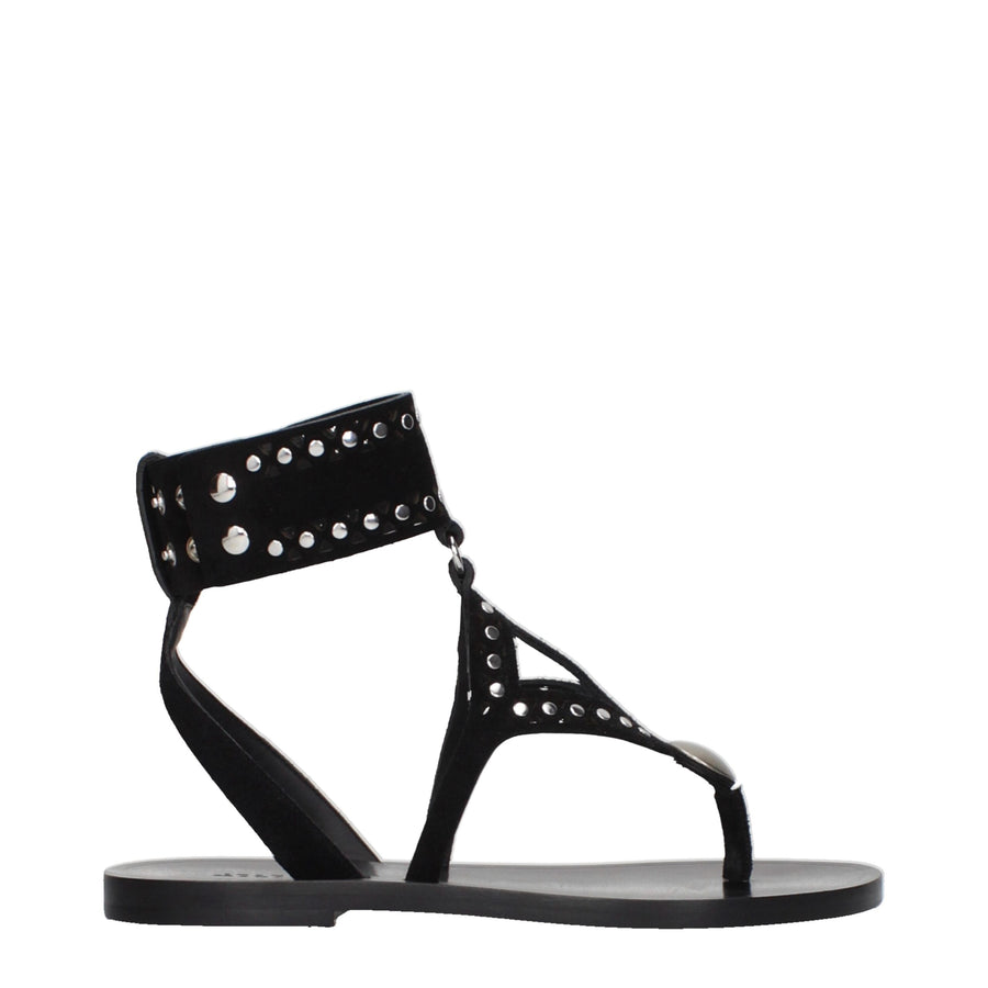 Isabel Marant Suede sandal in black