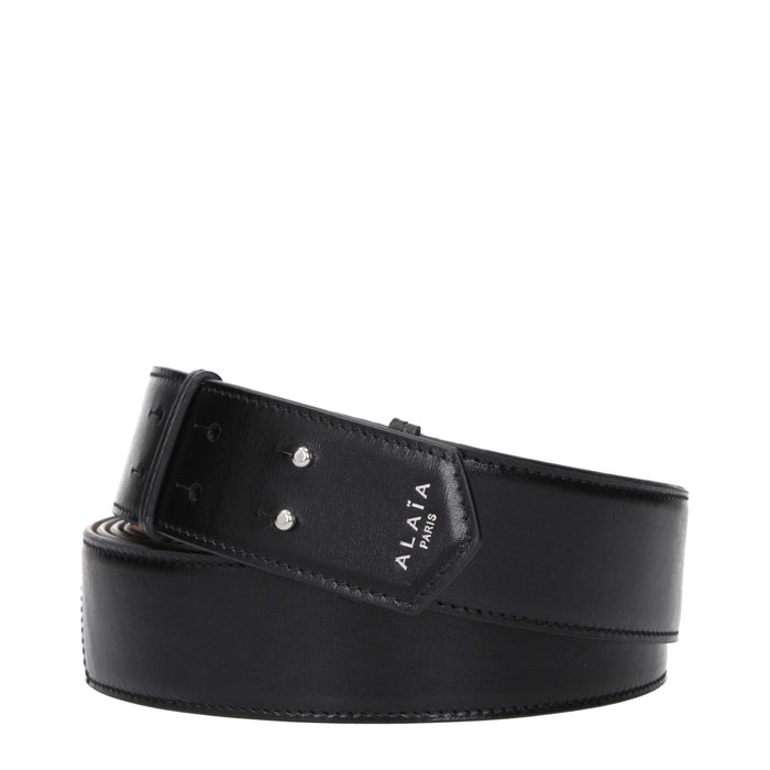 AlaïA Leather belt in black