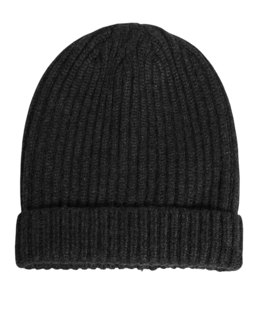 Dolce & Gabbana HAT9918 100% Cashmere beanie in black