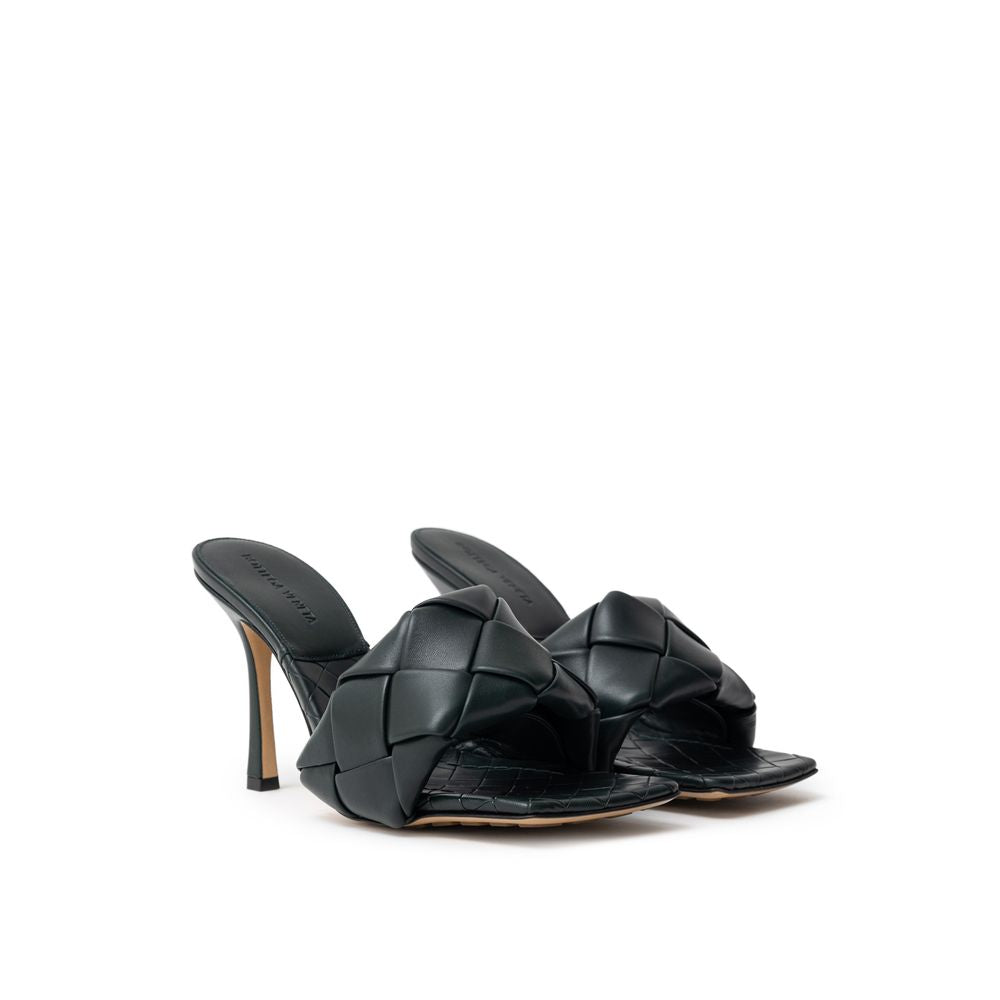 Bottega Veneta 100% Leather mule in green — view 2