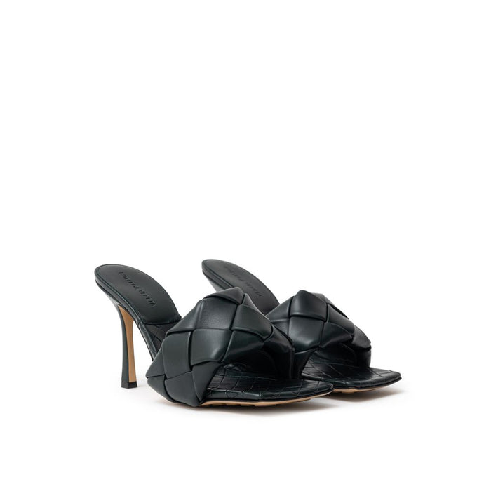 Bottega Veneta 100% Leather mule in green — view 2