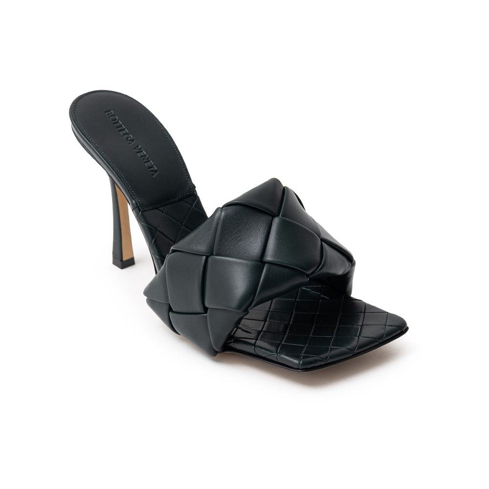 Bottega Veneta 100% Leather mule in green — view 4