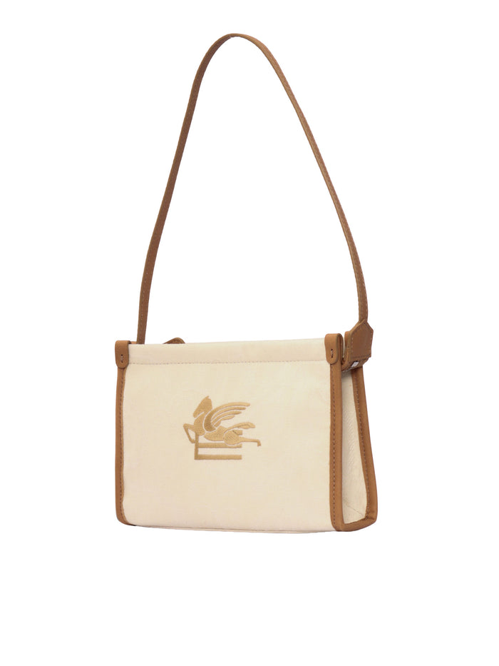 BAG White Cotton Linen Lining Polyester Handbag