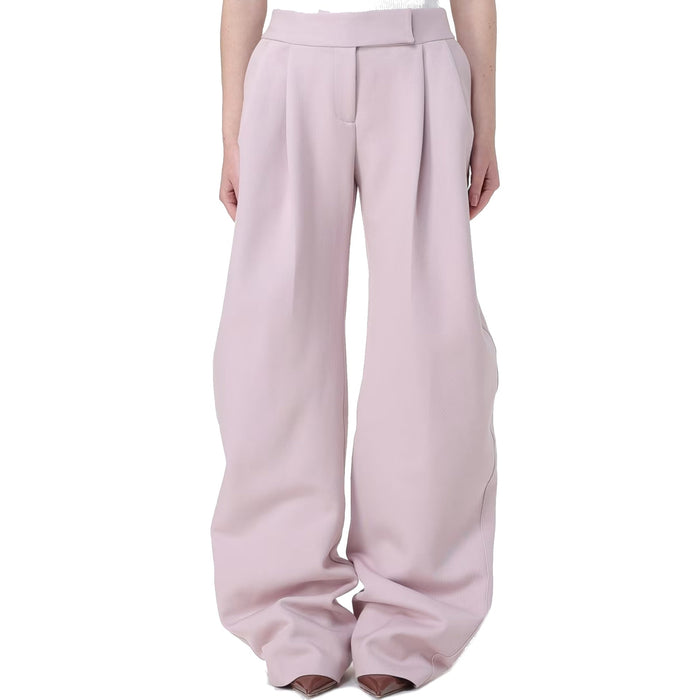 The Attico Wool Blend Taloired Pants Pink Polyamide Virgin