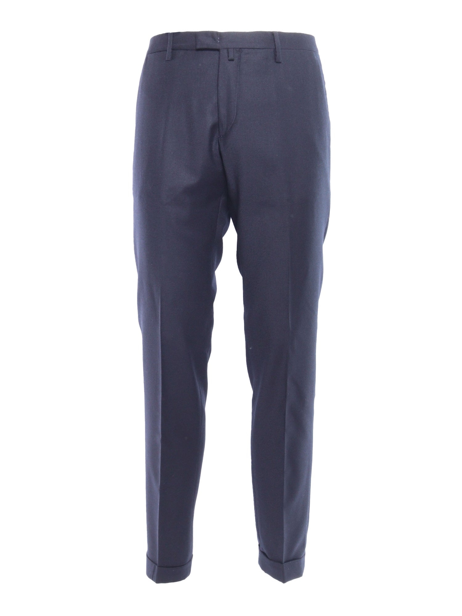 Trousers Blue Wool Elastane