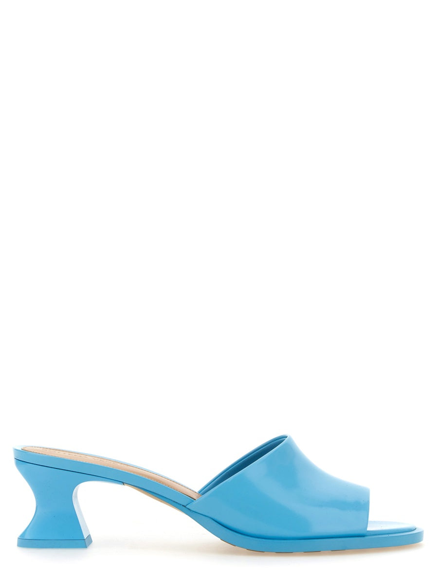 Mule Cha-Cha Azure Calfskin