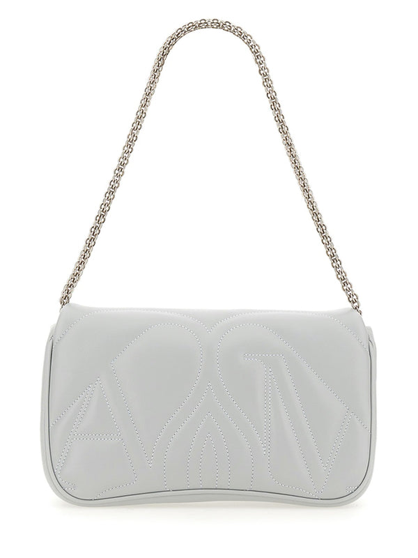 Shoulder Bag Seal Grey Leather