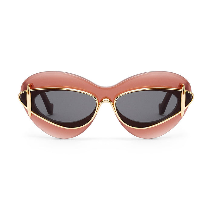 LW40119I DOUBLE FRAME 66a Rosa Acetato/ Metal Occhiali Sole