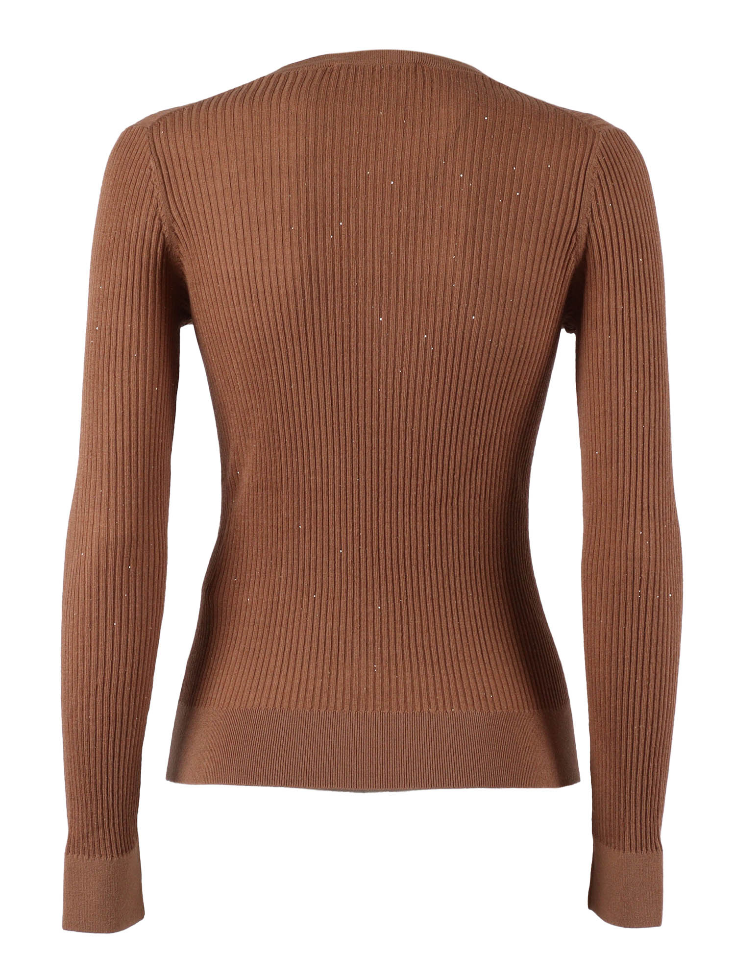 Sweater Camel Silk Wool Crewneck