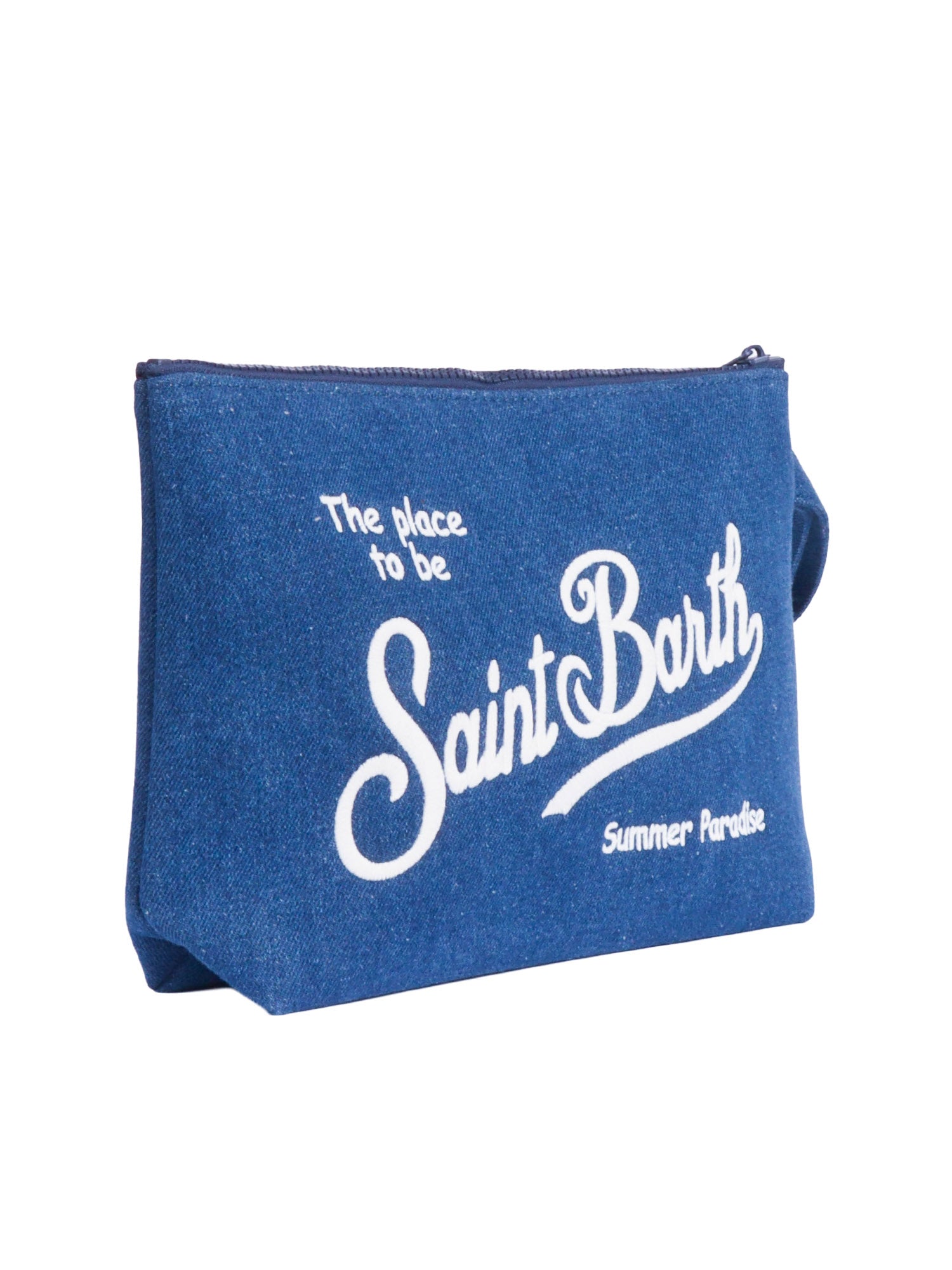 Aline Denim L-Denim Emb Blue Cotton Polyester Handbag
