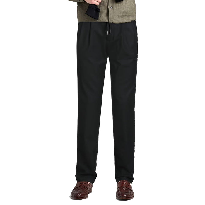 Herno Casual Pants Black Elastane Polyester