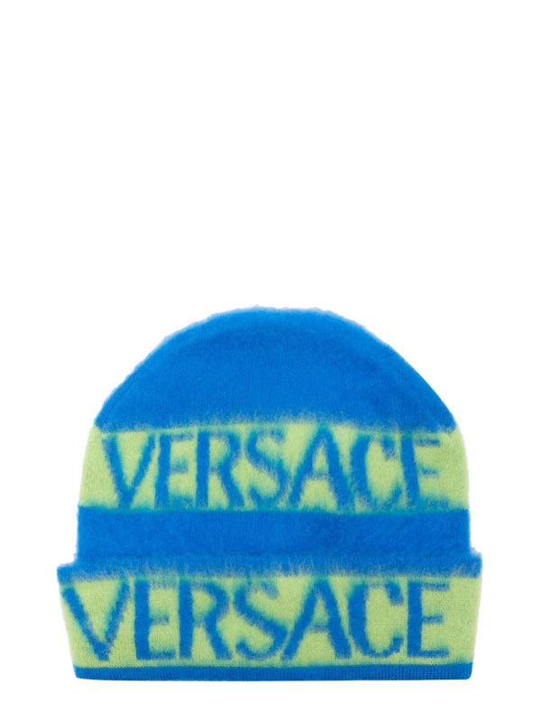 Beanie Logo Stripes Multicolour Virgin Wool Hat