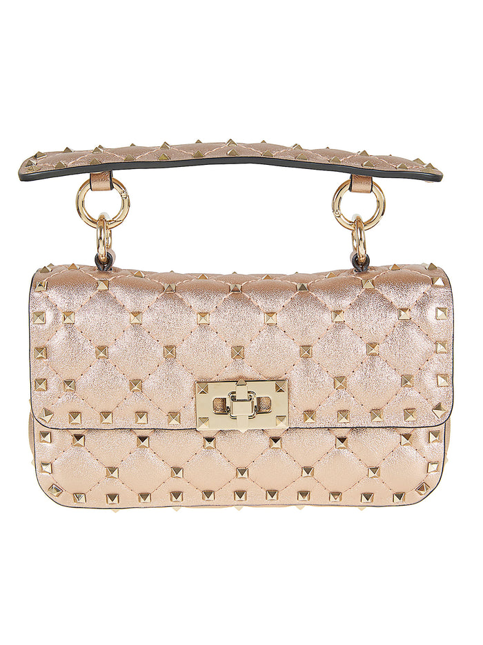 Small Shoulder Bag Rockstud Spike Pink & Purple Borsa