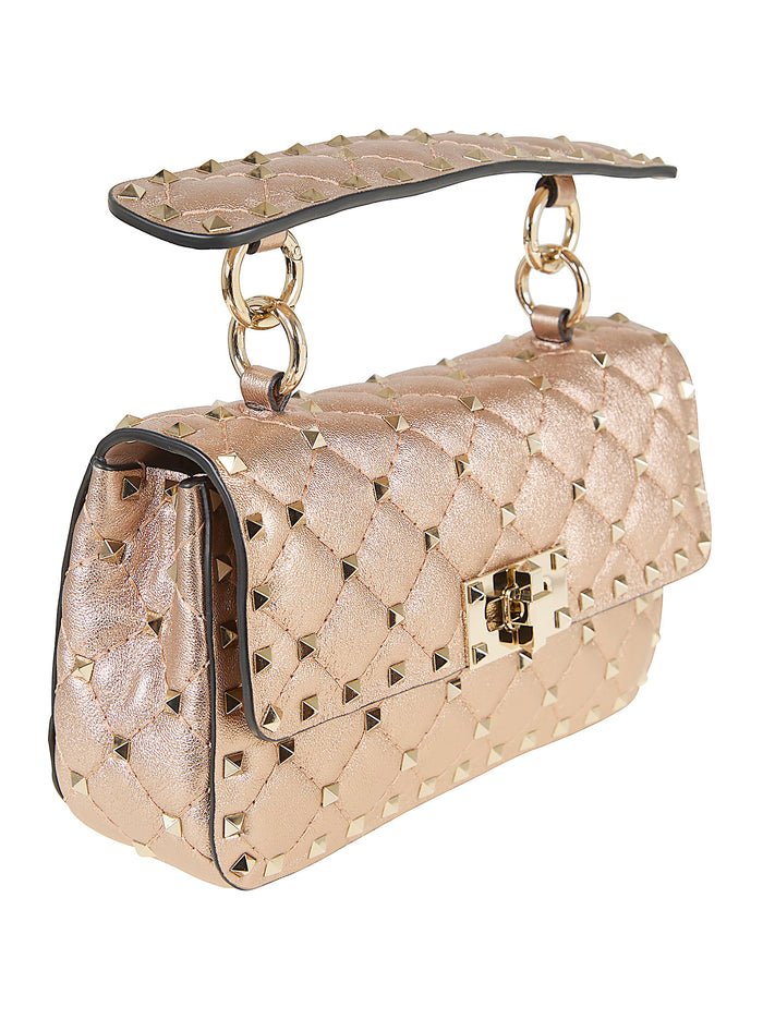 Small Shoulder Bag Rockstud Spike Pink & Purple Borsa