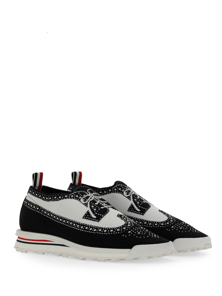 Tech Runner Sneaker Black Elastane Trainers