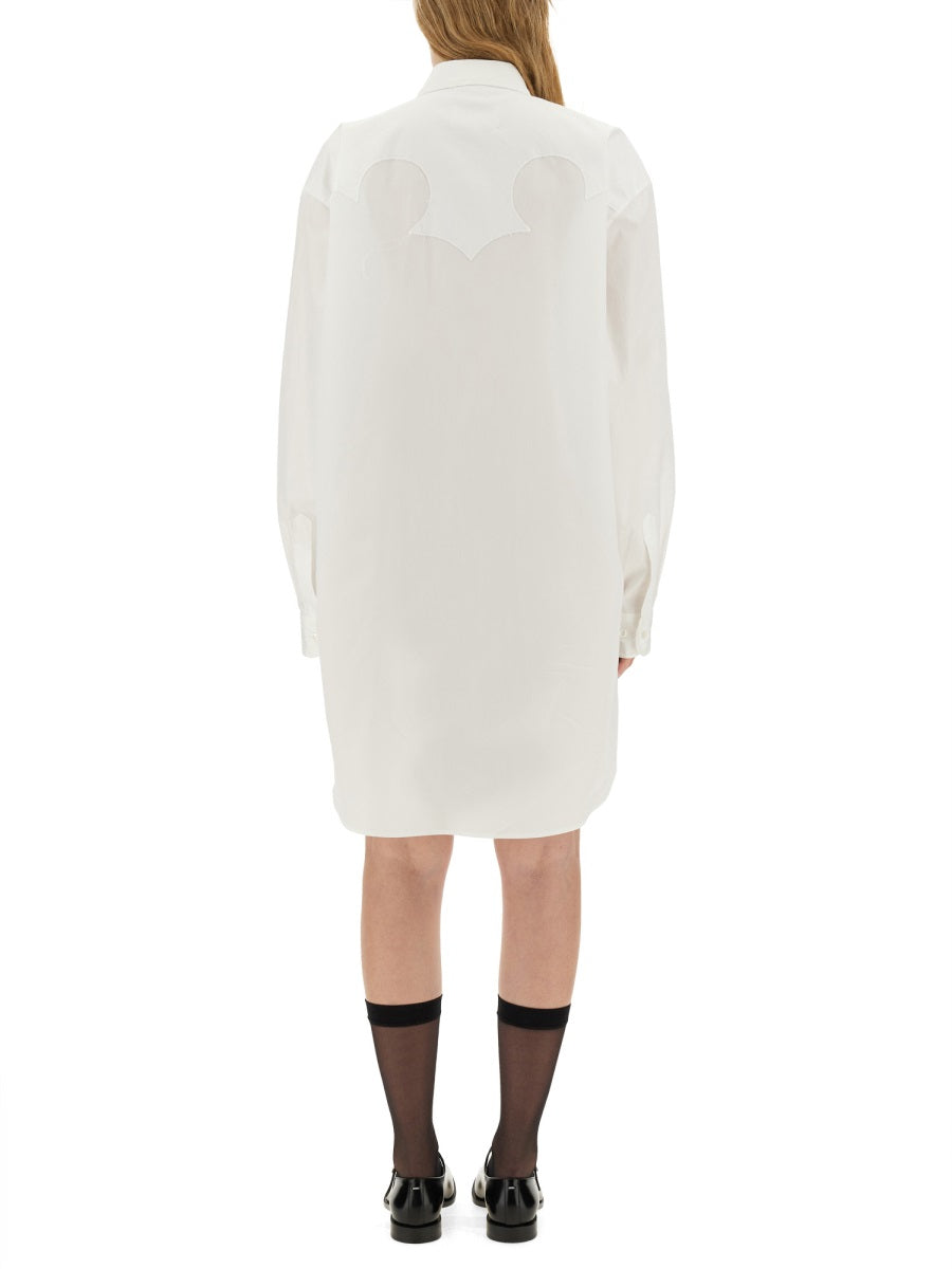 Shirt Dress White Cotton