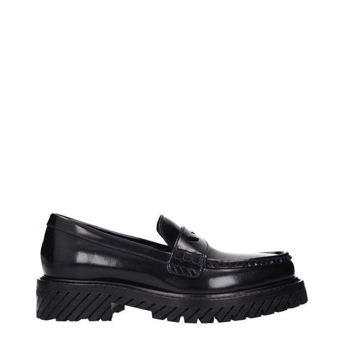 Off-White Leather loafer in black