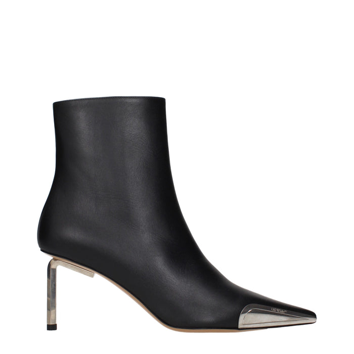 Off-White Leather ankle boot in black