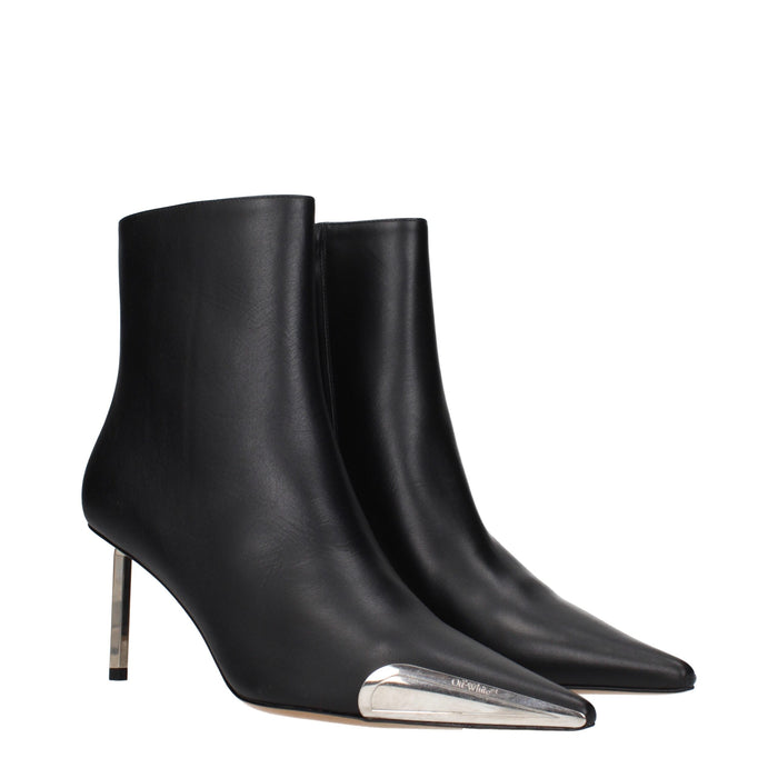 Off-White Leather ankle boot in black — view 2