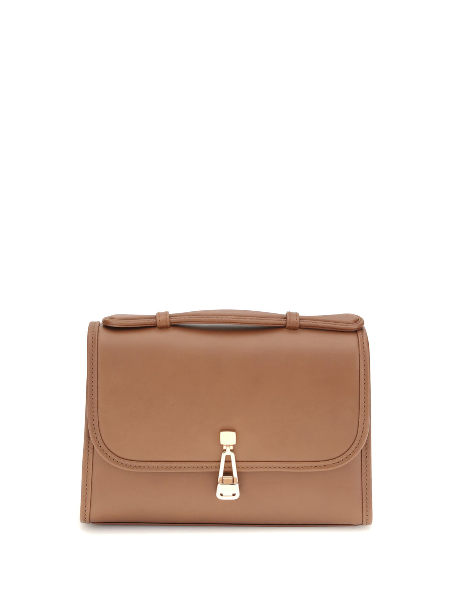 Gabriela Hearst 100% LEATHER shoulder bag in cognac