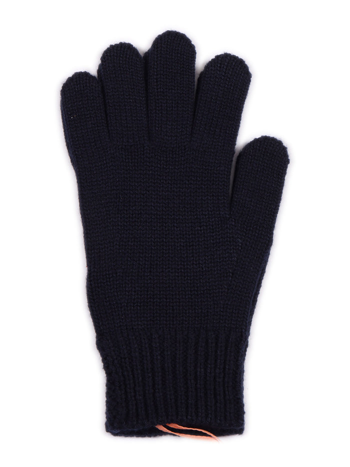 Gloves Blue Wool Acrylic