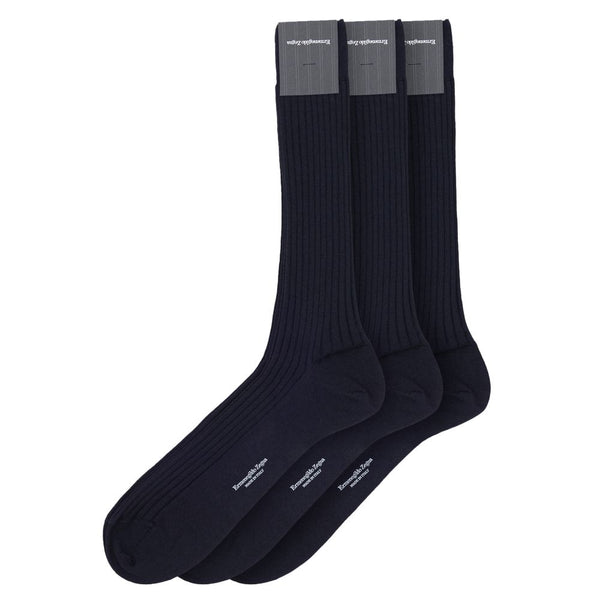 Navy Blue Wool Socks Clothing