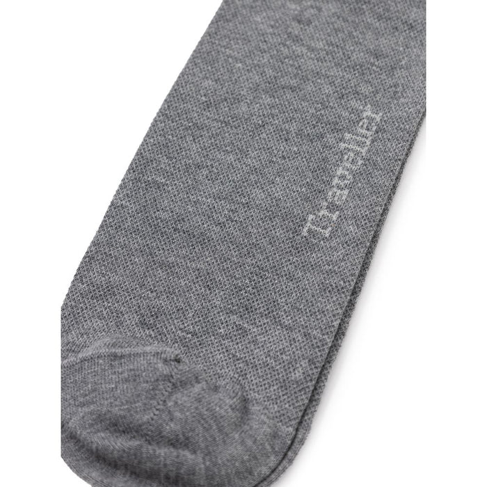 Zegna 78% cotton socks in gray — view 2