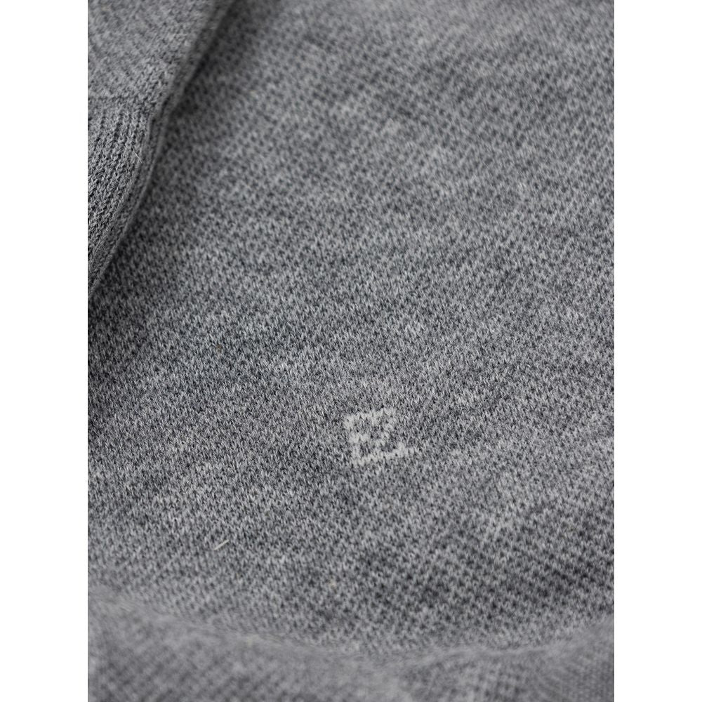 Zegna 78% cotton socks in gray — view 3