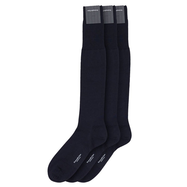 Navy Blue Wool Socks Clothing